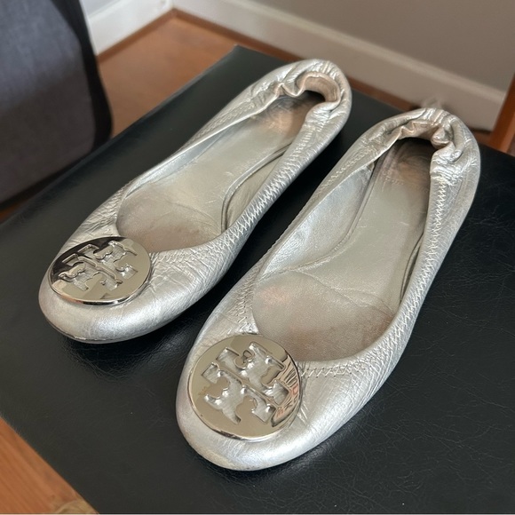 Tory Burch Shoes - Silver Flats